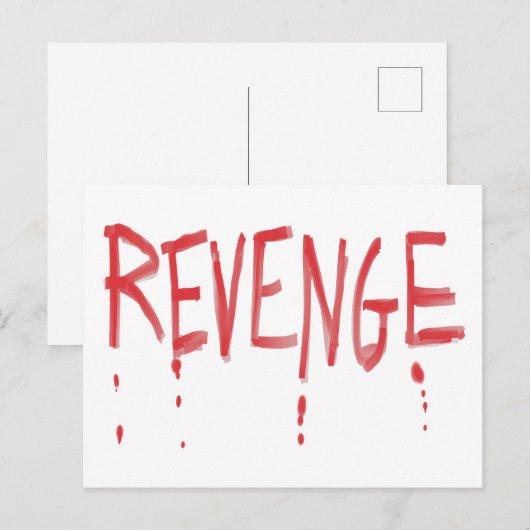 Rache Postkarte (Vorne/Hinten)