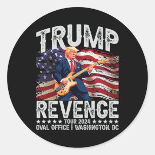 Rache Tour 2024 Rock on Voting Convicted Felon R Runder Aufkleber
