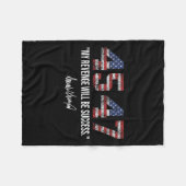 Rache wird die amerikanische Fahne Trump 2024 sein Fleecedecke (Vorderseite (Horizontal))