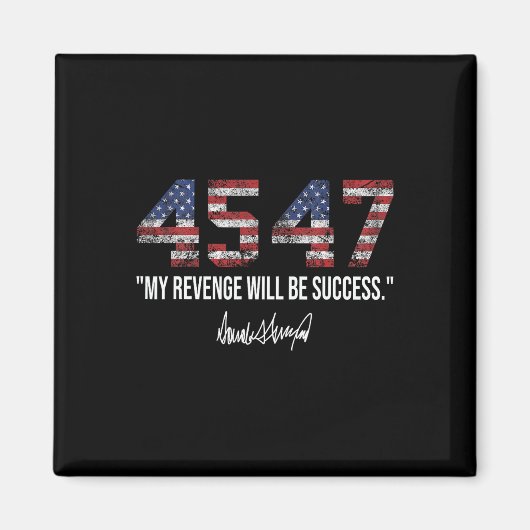 Rache wird die amerikanische Fahne Trump 2024 sein Magnet (Vorne)