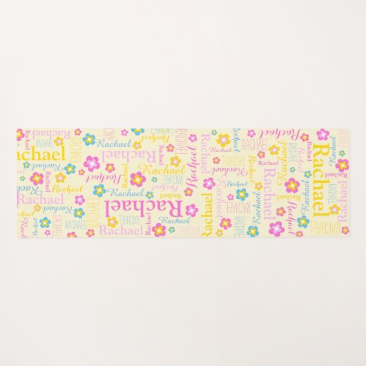 Rachel-Blume Yogamatte (Rückseite (Horizontal))