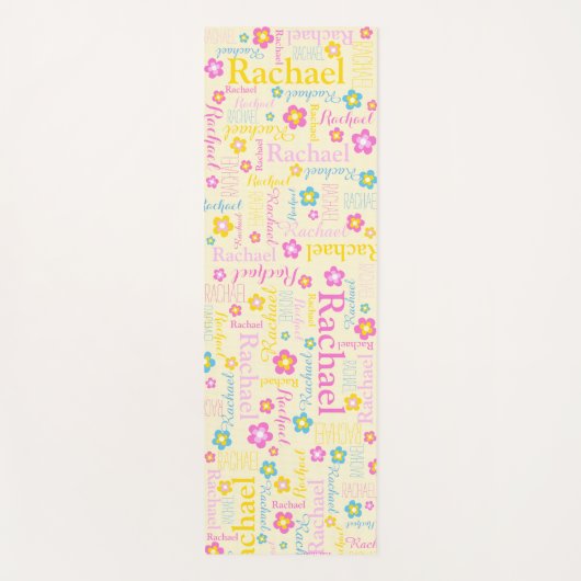 Rachel-Blume Yogamatte (Vorderseite)