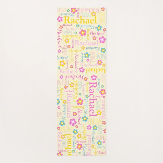 Rachel-Blume Yogamatte (Rückseite)