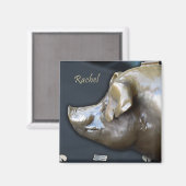 RACHEL DER PIGGY BANK Magnet (Vorderseite/Rückseite)