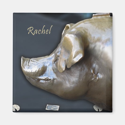 RACHEL DER PIGGY BANK Magnet (Vorne)
