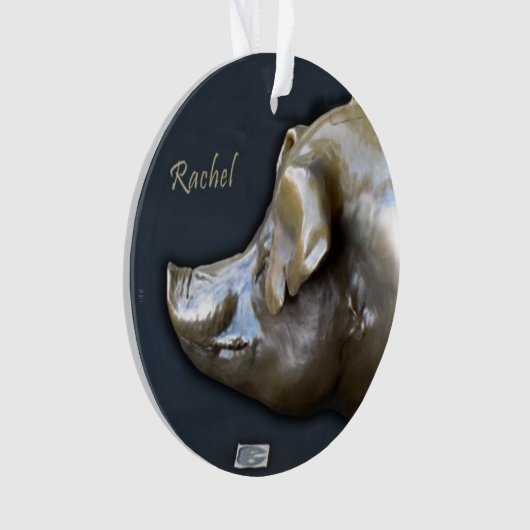 RACHEL die PIGGY BANK Verzierung Ornament (Vorderseite)