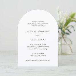 Rachel Formal Elegant Wedding Einladung