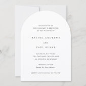 Rachel Formal Elegant Wedding Einladung (Vorderseite)