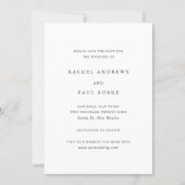 Rachel Formal Elegant Wedding Save The Date (Vorderseite)