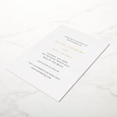 Rachel Formal Elegant Wedding Save the Date Folieneinladung (Gedreht)