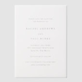 Rachel Formal Elegant Wedding Save the Date Pergament Einladungen (Vorderseite)