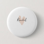 Rachel Heart Name Graphic Button (Vorderseite)