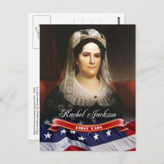 Rachel Jackson, First Lady of the U.S. Postkarte (Vorne/Hinten)