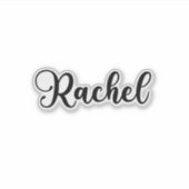 Rachel Name - Handgeschriebene Kalligrafie Aufkleber (Vorderseite)