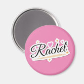 Rachel-Name niedliches Design Magnet (Vorderseite/Rückseite)