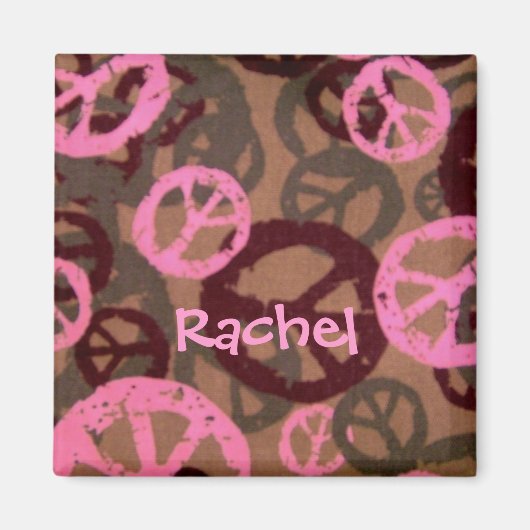 Rachel-Peace Schild Design Magnet (Vorne)