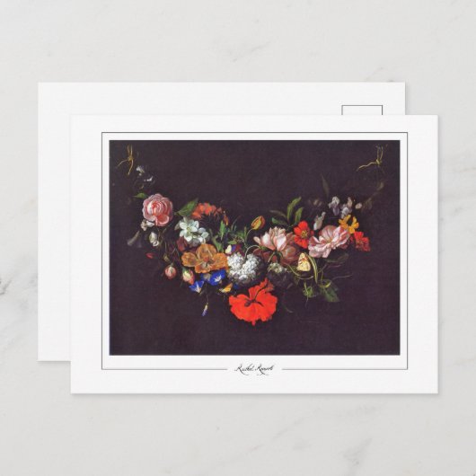 Rachel Ruysch #14 - Fine Art Postcard Postkarte (Vorne/Hinten)
