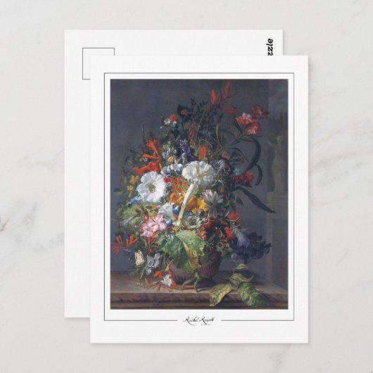 Rachel Ruysch #4 - Fine Art Postcard Postkarte (Vorne/Hinten)