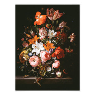 Rachel Ruysch - Blumen in einem Glasvase Fotodruck