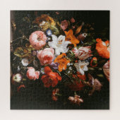 Rachel Ruysch - Blumen in einem Glasvase Puzzle (Horizontal)