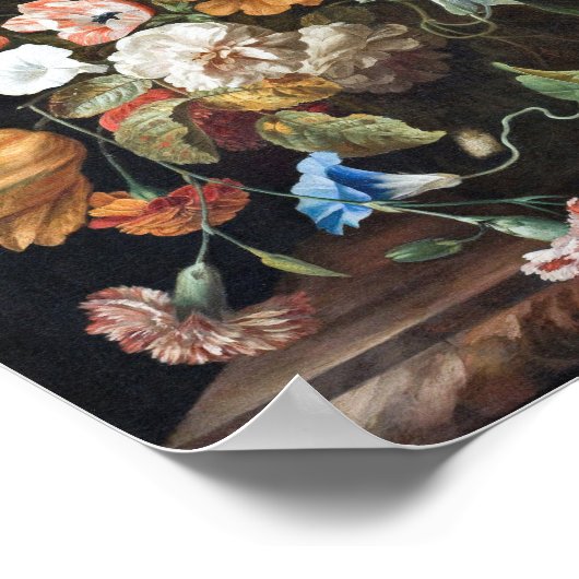 Rachel Ruysch - Stillleben mit Blume Poster (Ecke)