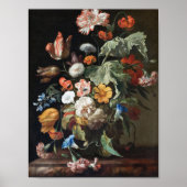 Rachel Ruysch - Stillleben mit Blume Poster (Vorne)