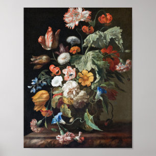 Rachel Ruysch - Stillleben mit Blume Poster