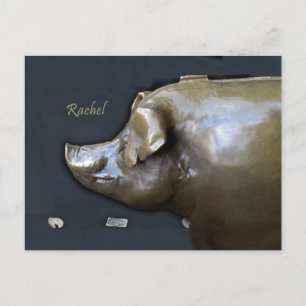 RACHEL THE PIGGY BANK 2016 Calendar Postcard Postkarte