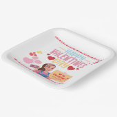 Rachel Themed Valentine's Day Paper Plate Pappteller (Gewinkelt)