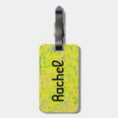 Rachel vom verwaisten schwarzen abstrakten gepäckanhänger (Rückseite vertikal)