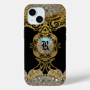 Rachella Elegant Ebony Chic Monogram Case-Mate iPhone Hülle