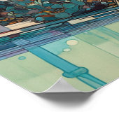 Racheltag am Pool Poster (Ecke)