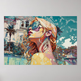 Racheltag am Pool Poster