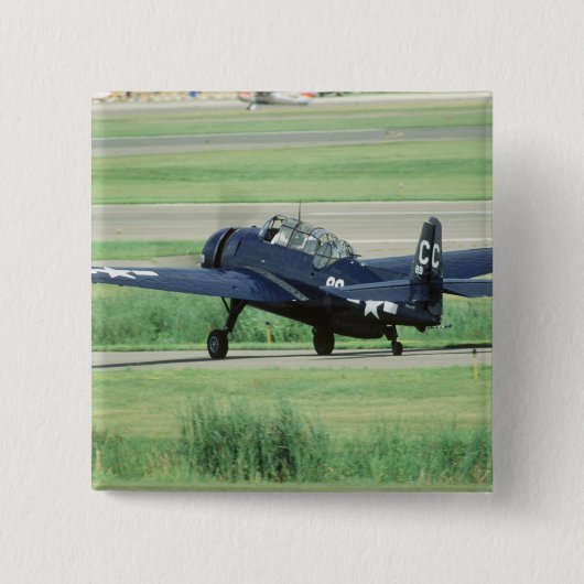 Rächer-Marine-Fördermaschinentorpedo Grummans Button (Vorderseite)