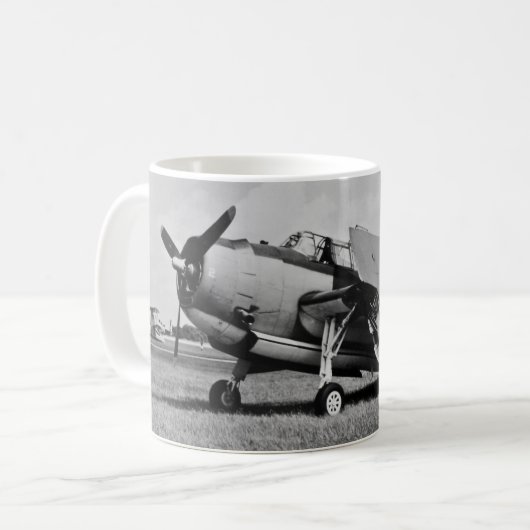 Rächer-Torpedo-Bomber 1945 Kaffeetasse (Vorderseite Links)