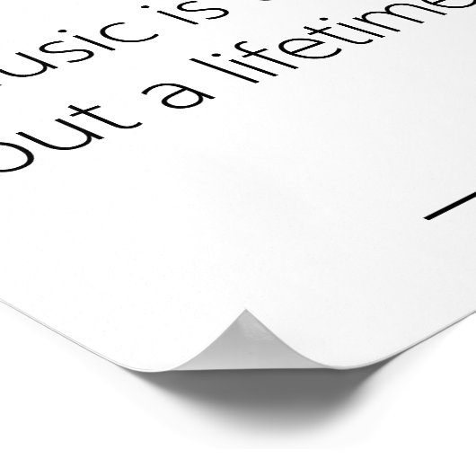 Rachmaninoff Music Zitat Poster (Ecke)