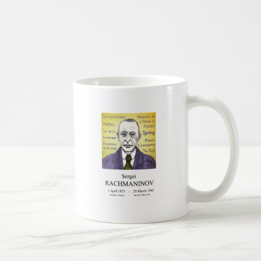 Rachmaninov Kaffeetasse (Rechts)