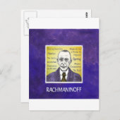 Rachmaninov Postkarte (Vorne/Hinten)