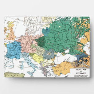 Racial Map of Europe Fotoplatte