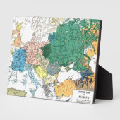 Racial Map of Europe Fotoplatte (Seite)
