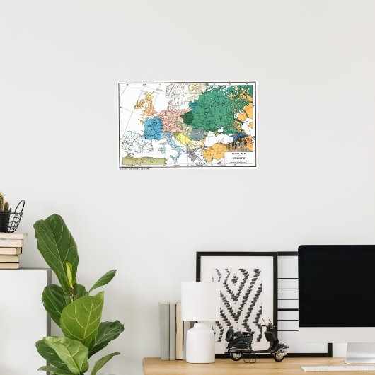 Racial Map of Europe Poster (Heimbüro)