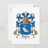Racine Familienwappen Postkarte (Vorne/Hinten)