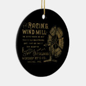 Racine Wind Mill Racine Wisconsin Keramik Ornament (Rechts)