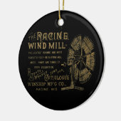 Racine Wind Mill Racine Wisconsin Keramik Ornament (Links)