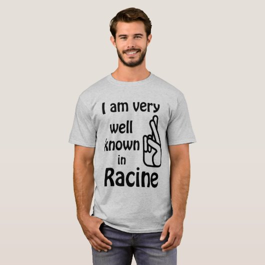 Racine Wisconsin bekannter T - Shirt (Vorne ganz)