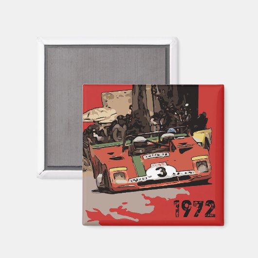 RACING 1972 MAGNET (Vorderseite/Rückseite)