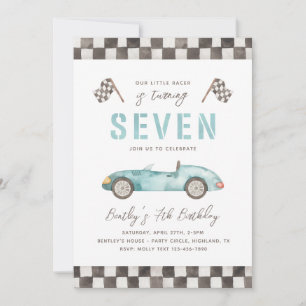 Racing 7. Geburtstag Einladung Einladung