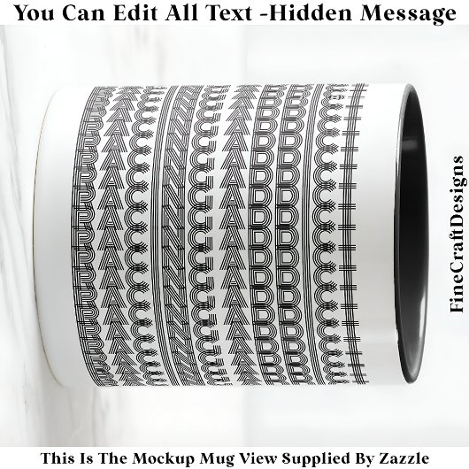 Racing Addict Versteckte Nachricht Funny Novelty 1 Tasse