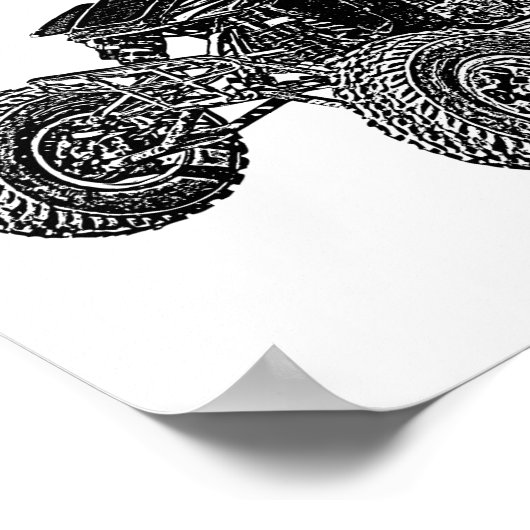 Racing Affe Poster (Ecke)