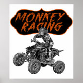 Racing Affe Poster (Vorne)